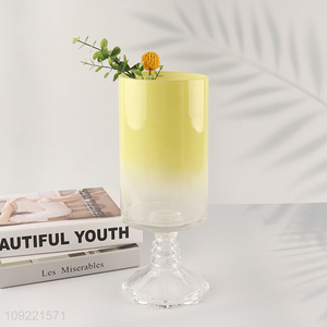 Online wholesale tabletop decor glass flower vase hydroponic vase bud vase