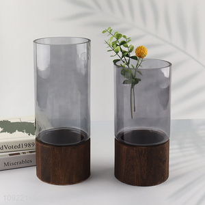 Top quality home decor glass flower vase hydroponic vase bud vase