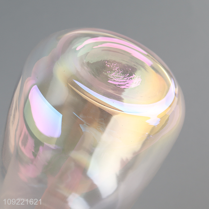 Low price glass tabletop decor flower vase hydroponic vase bud vase