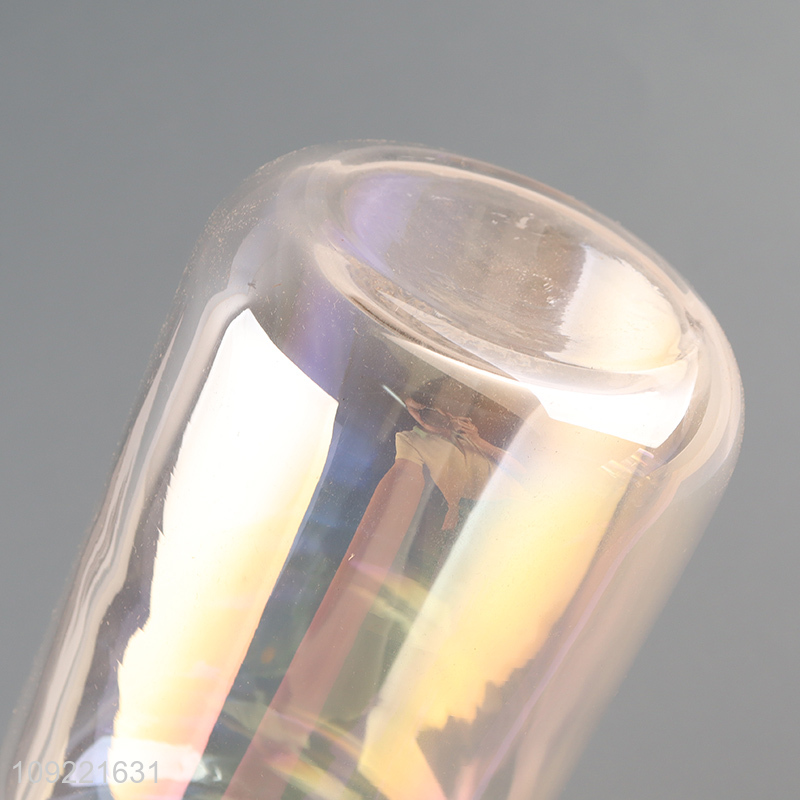 Top selling glass living room decor flower vase hydroponic vase bud vase