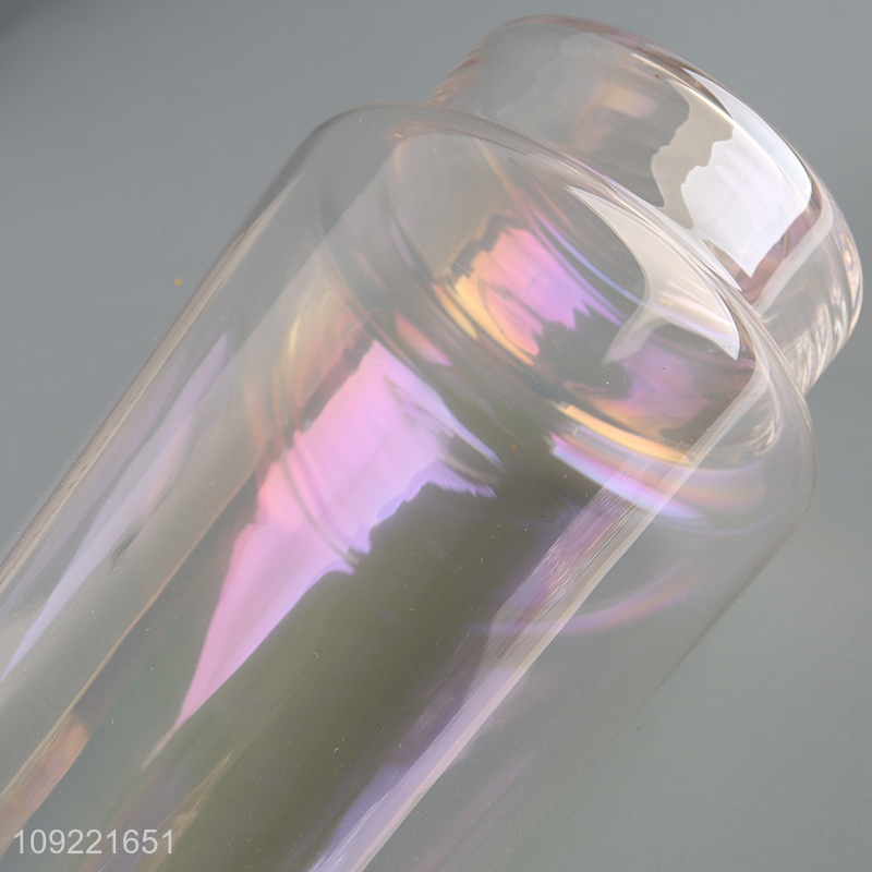 China supplier glass flower vase hydroponic vase bud vase for home indoor decor