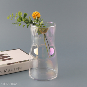 Latest products glass tabletop decor flower vase hydroponic vase bud vase