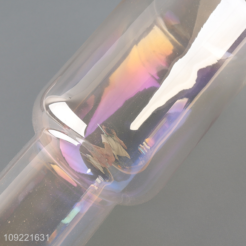 Top selling glass living room decor flower vase hydroponic vase bud vase