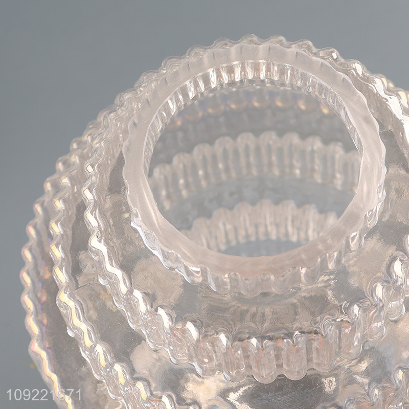 Hot selling glass home indoor decor flower vase hydroponic vase bud vase