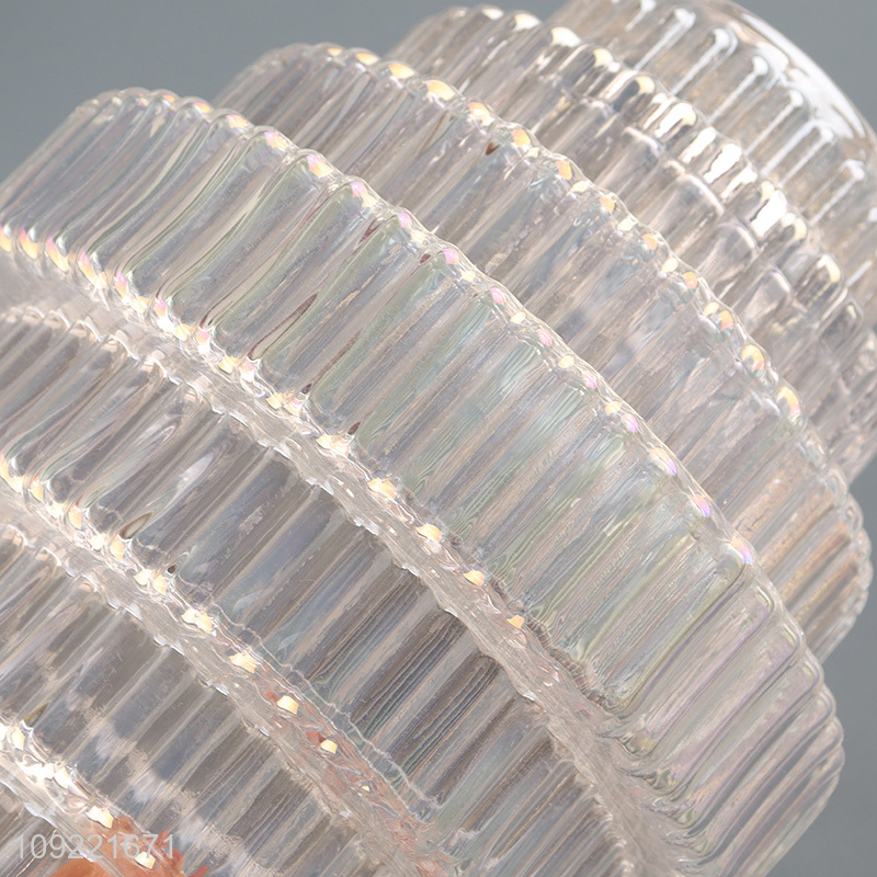 Hot selling glass home indoor decor flower vase hydroponic vase bud vase