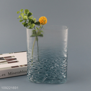 Low price modern style glass flower vase hydroponic vase bud vase for decoration