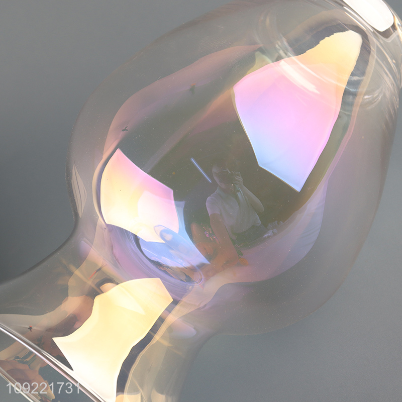 Top selling clear glass indoor decor flower vase hydroponic vase bud vase wholesale