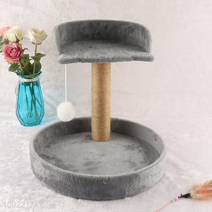 China products indoor pet cat double layer climbing tower for sale