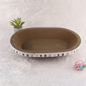 Top selling durable indoor corrugated paper cat scratching board wholesale