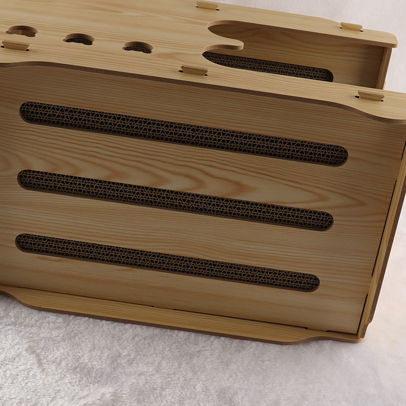 Good selling home cat scratching board wooden cat scratching board