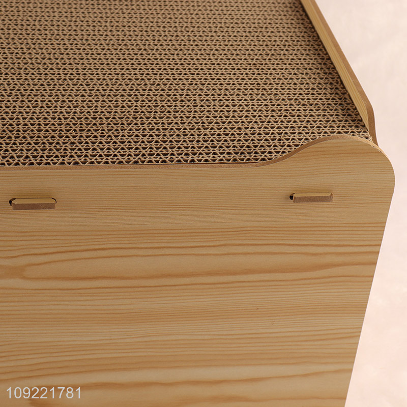 Good selling home cat scratching board wooden cat scratching board