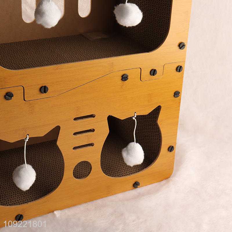 Hot Selling Interactive Nest Cat Tree Scratcher Corrugated Paper Bed