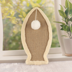 China supplier fish shape indoor pet cat scratching board for sale