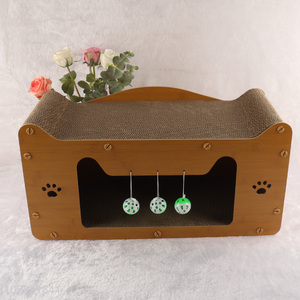 Low price indoor interactive cat nest double-sided cat scratching board