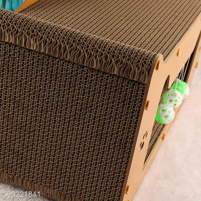 Low price indoor interactive cat nest double-sided cat scratching board