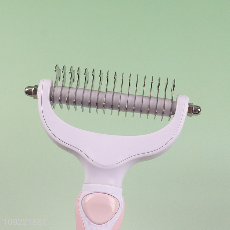 New Product Double Sided Pet Dematting Comb Pet Grooming Tools