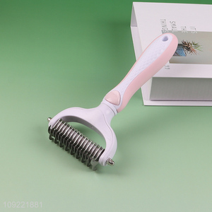 New Product Double Sided Pet Dematting Comb Pet Grooming Tools