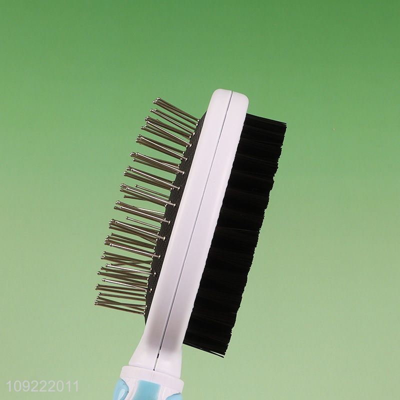 China Imports Double Sided Pet Grooming Brush Pet Grooming Comb