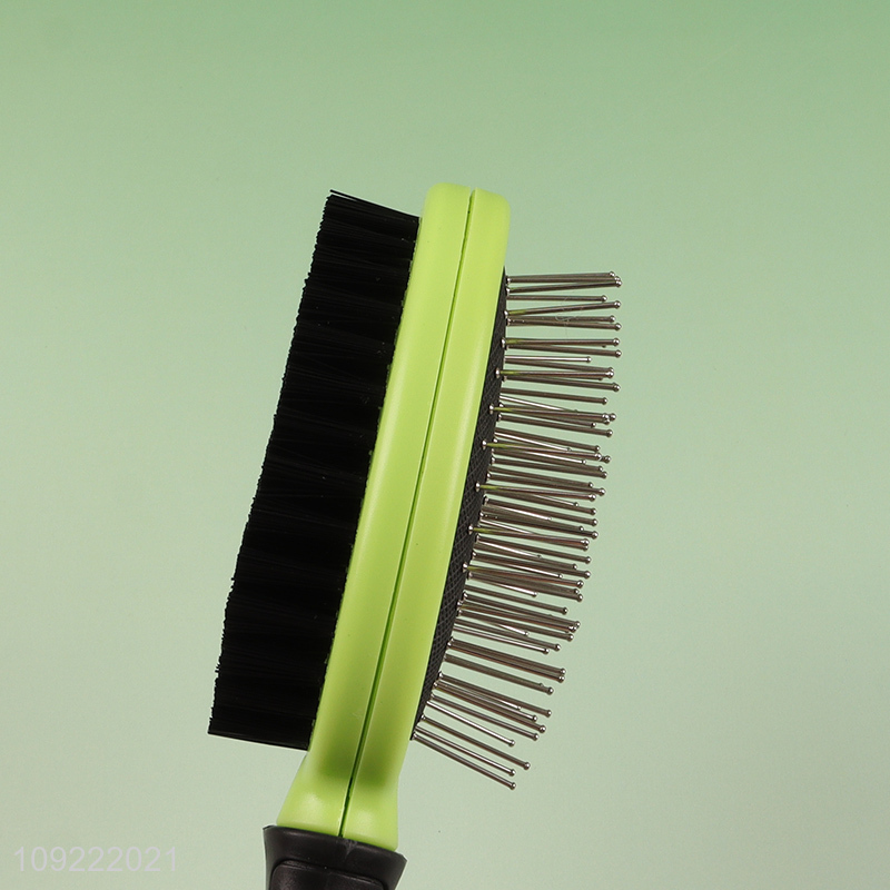 Factory Supply Double Sided Pet Grooming Brush for Dogs & Cats