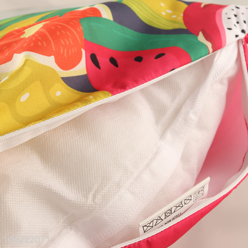 Hot selling fruits printed square soft sofa back cushion wholesale