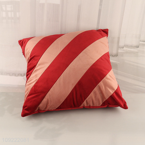 Factory price square velvet soft comfortable back cushion for household