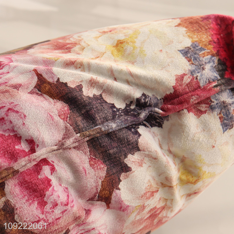 Popular products square flower printed comfortable back cushion for household