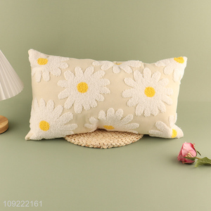 New arrival rectangle flower printed comfortable back cushion for household
