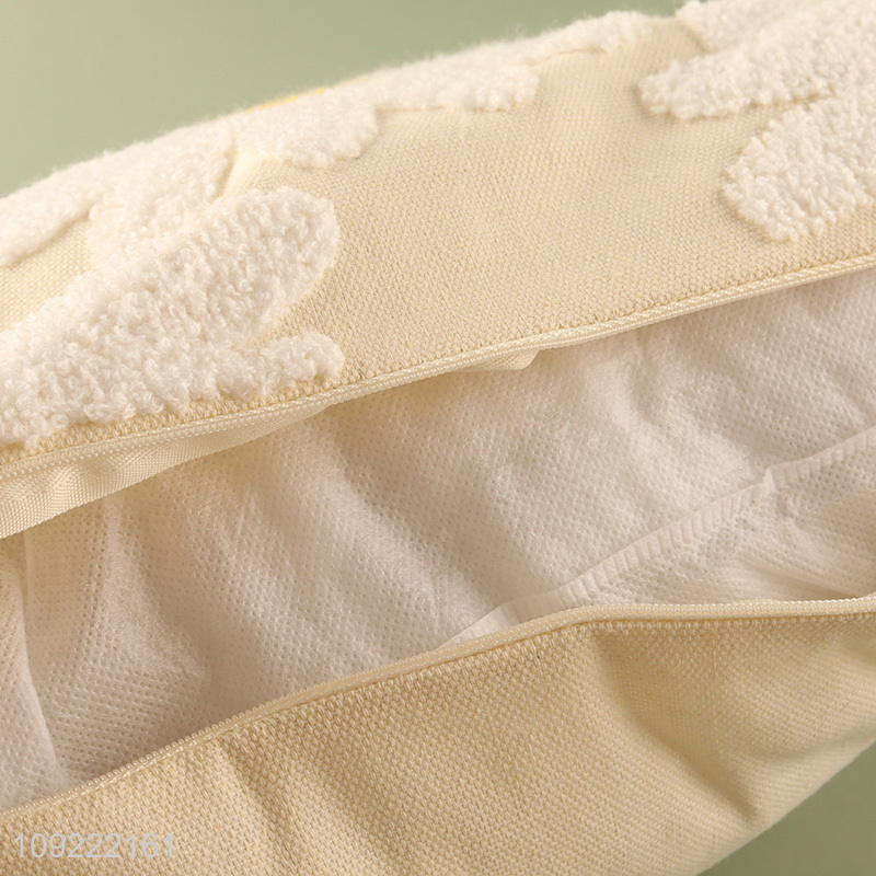 New arrival rectangle flower printed comfortable back cushion for household