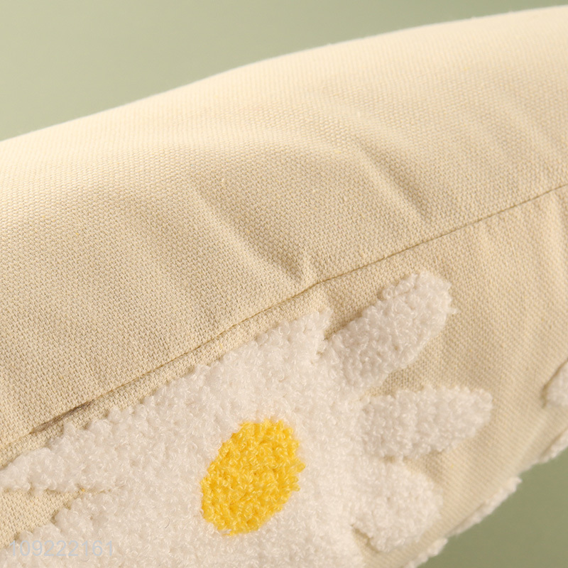 New arrival rectangle flower printed comfortable back cushion for household