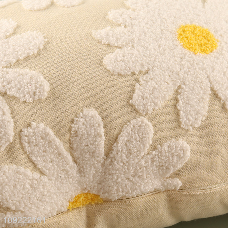 New arrival rectangle flower printed comfortable back cushion for household