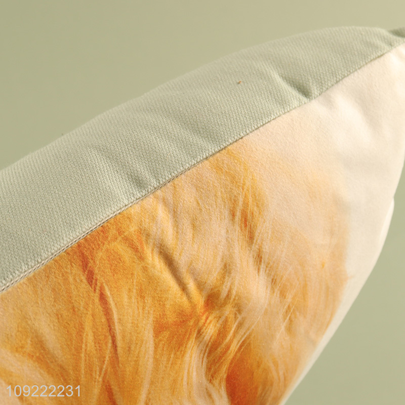 Factory direct sale dog printed square back cushion for household