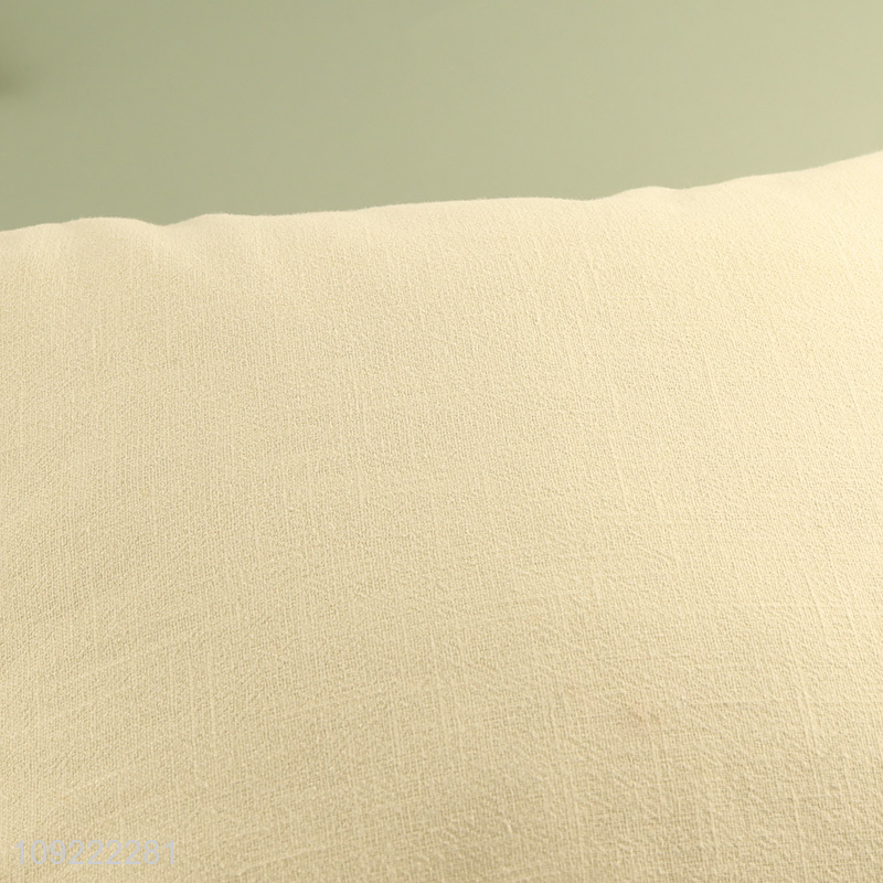 Top quality square cotton linen household comfortable back cushion