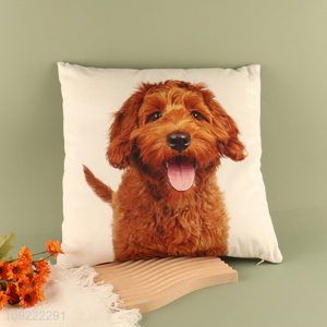 Top sale puppy printed square household back cushion for sofa