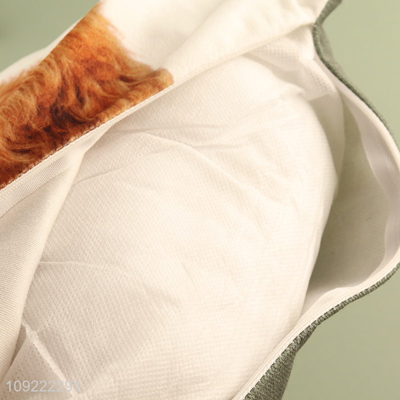 Top sale puppy printed square household back cushion for sofa