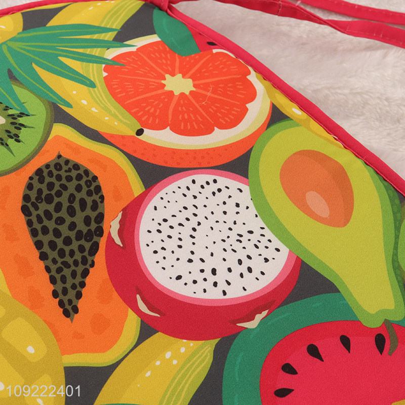 Latest products square fruits printed household chair seat cushion