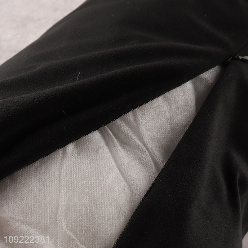 Hot selling black household comfortable tube shape soft back cushion