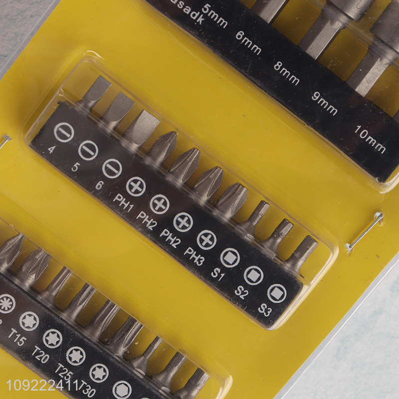 China products 26pcs professional hardware tool screwdriver bits set