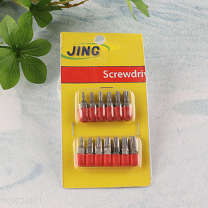 Factory supply 13pcs hardware tool accessories screwdriver bits set