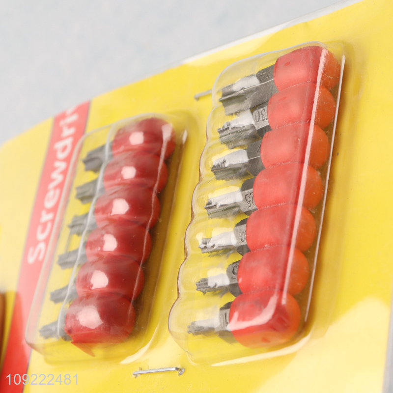 Factory supply 13pcs hardware tool accessories screwdriver bits set