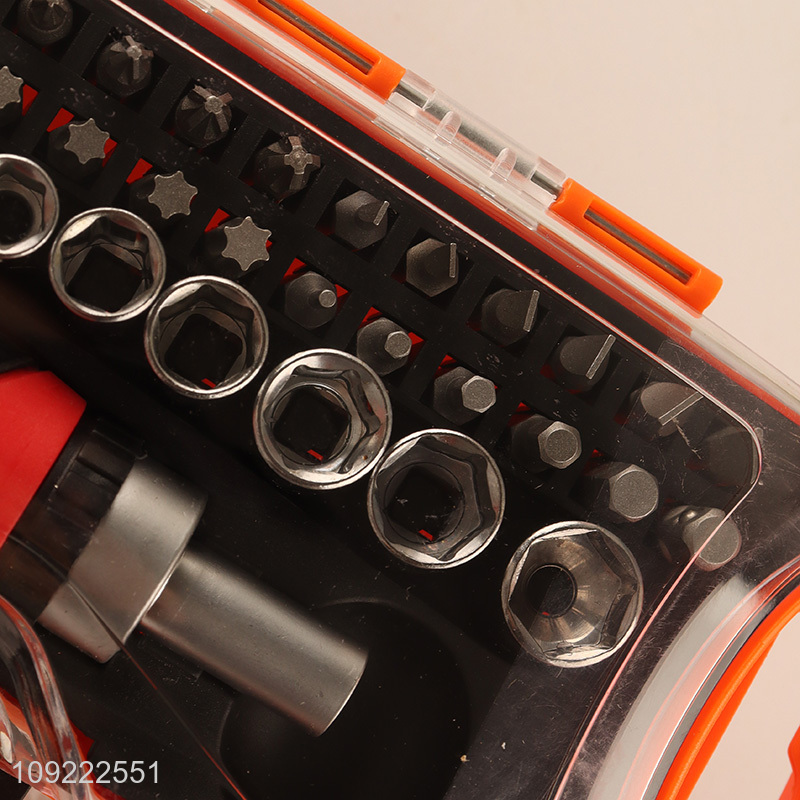 Best Sale Professional Interchangeable Bits Magnetic Ratchet Sockets Screwdriver Set