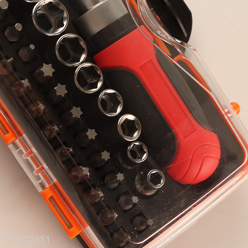 Best Sale Professional Interchangeable Bits Magnetic Ratchet Sockets Screwdriver Set