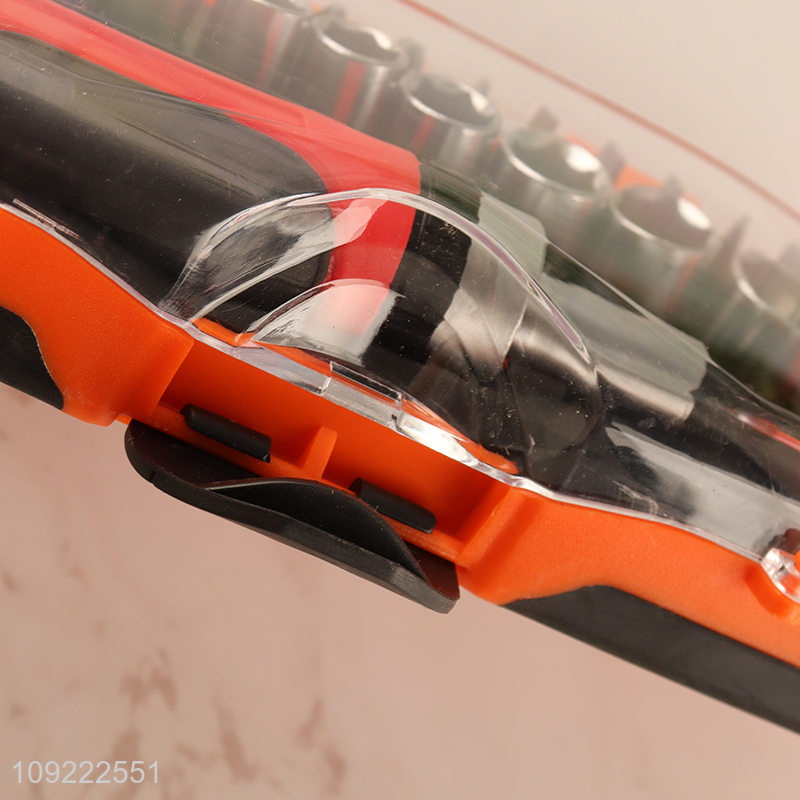 Best Sale Professional Interchangeable Bits Magnetic Ratchet Sockets Screwdriver Set