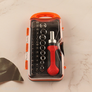 Best Sale Professional Interchangeable Bits Magnetic Ratchet Sockets Screwdriver Set