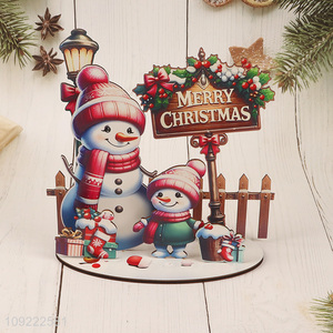 Good Quality Wooden Christmas Tabletop Decorations for Christmas Party Decoration
