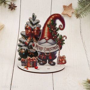 Factory Supply Wooden Christmas Tabletop Decorations for Christmas Party Decoration