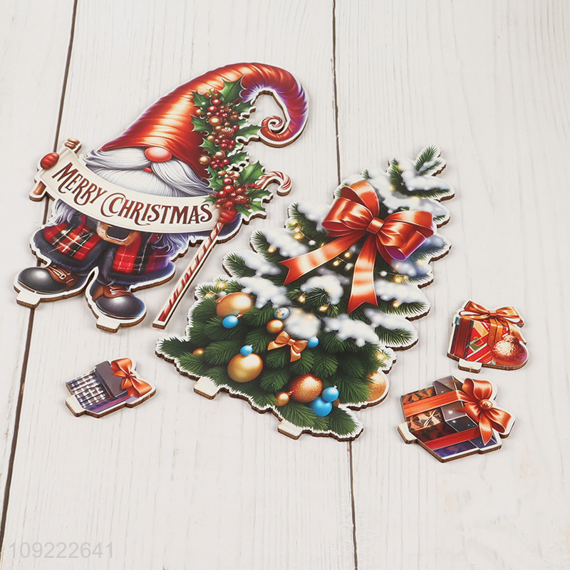 Factory Supply Wooden Christmas Tabletop Decorations for Christmas Party Decoration