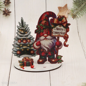 Factory Supply Wooden Christmas Table Centerpieces Wooden Christmas Home Decorations