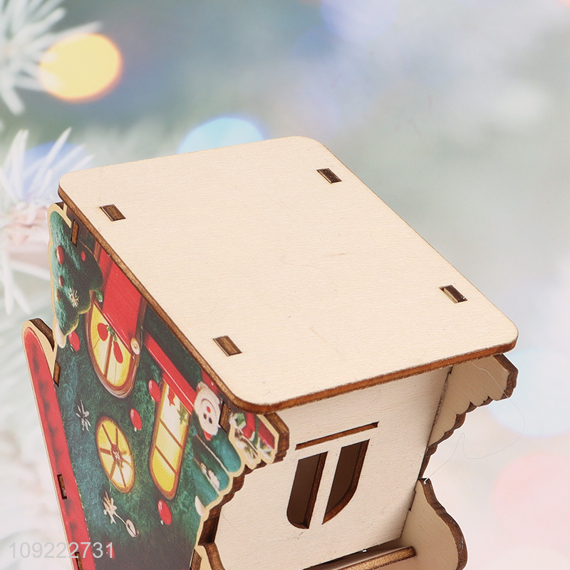 High Quality Christmas House Wooden Decorations Christmas Tree Hanging Decorations