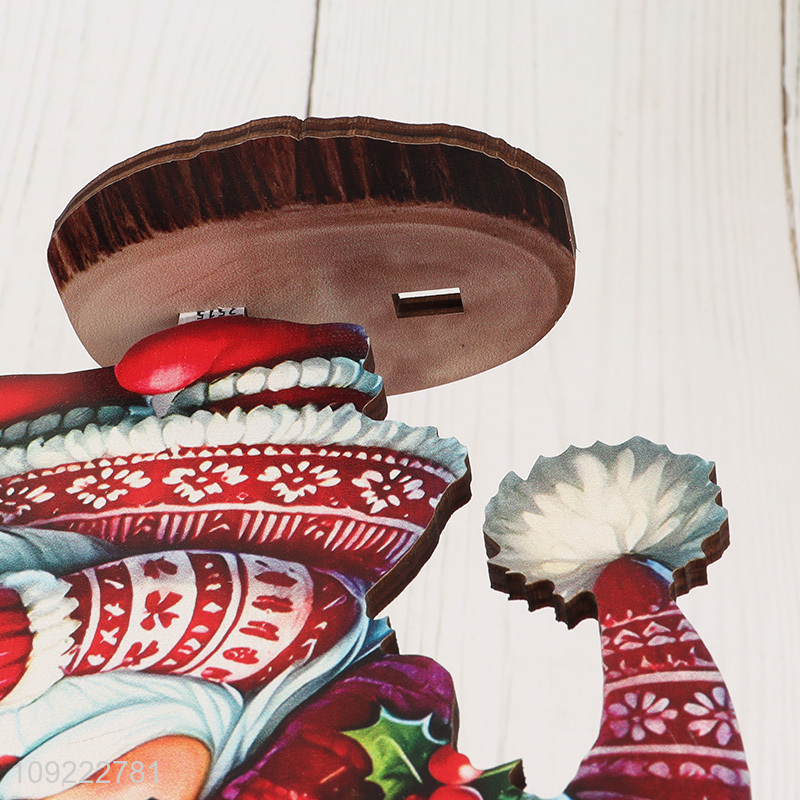 High Quality Wooden Christmas Gnome Tabletop Centerpieces for Xmas Party Decoration