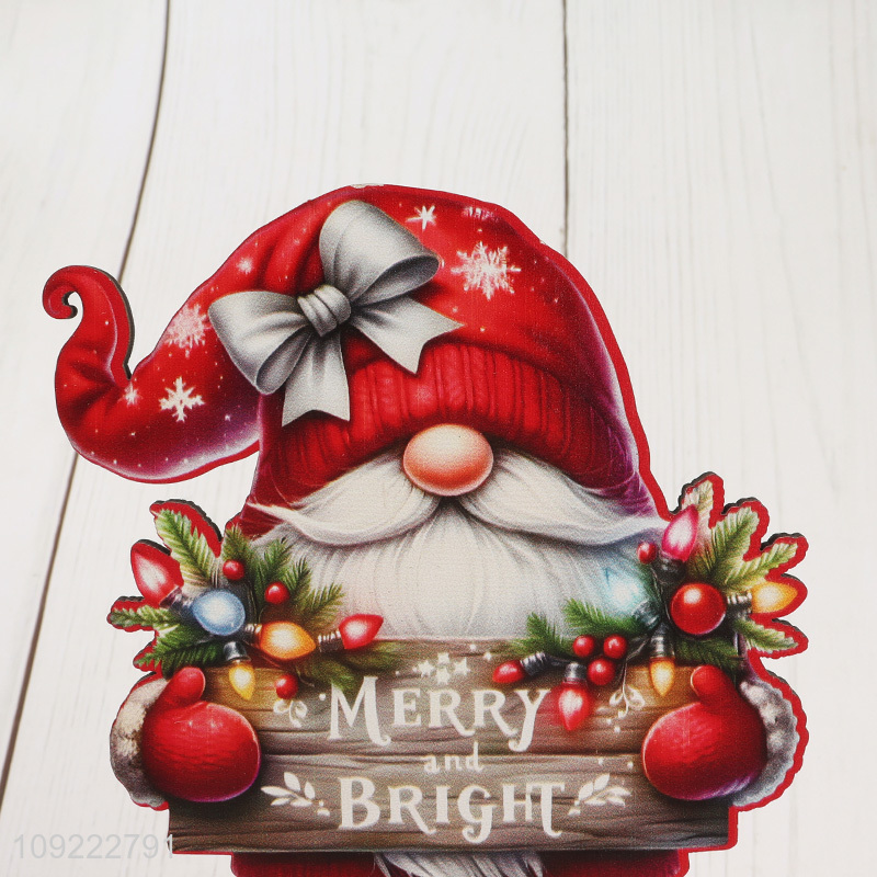New Product Christmas Wooden Gnome Table Centerpieces Wooden Xmas Home Ornaments